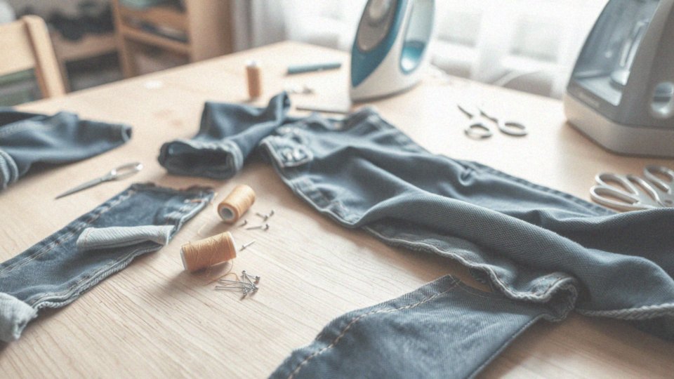 Jakie są triki krawieckie przy podwijaniu nogawek spodni?